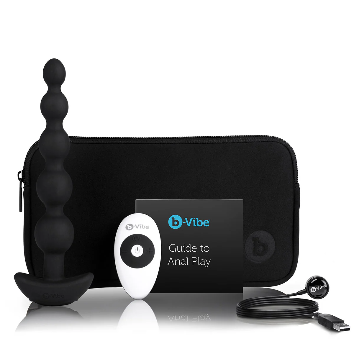 b-Vibe Cinco Vibrating Anal Beads - Image 5