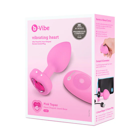 b-Vibe Vibrating Heart Plug - Image 6