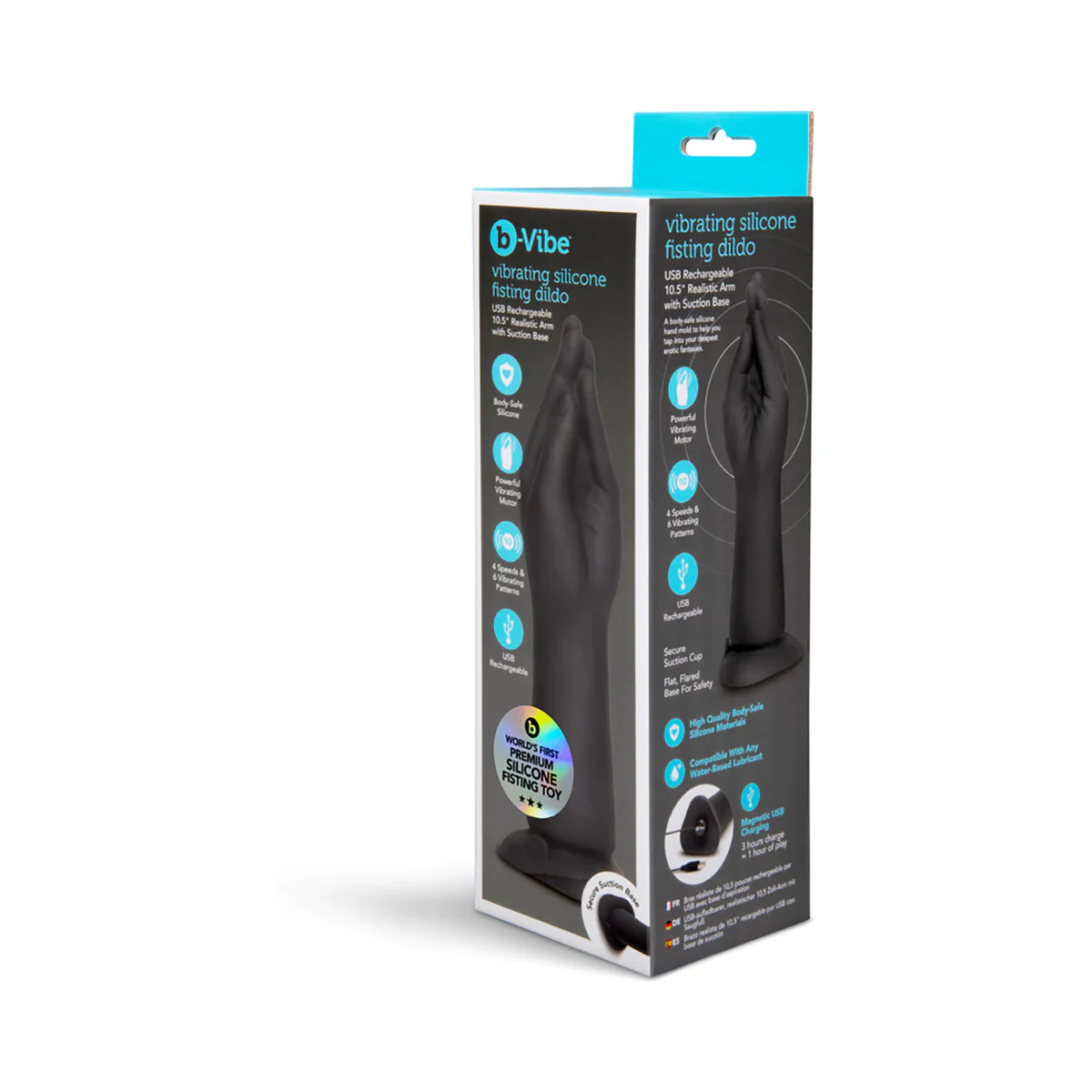 b-Vibe Vibrating Silicone Fisting Dildo - Image 6