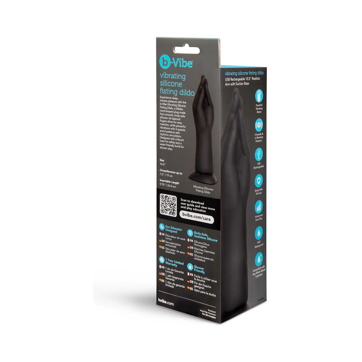 b-Vibe Vibrating Silicone Fisting Dildo - Image 7