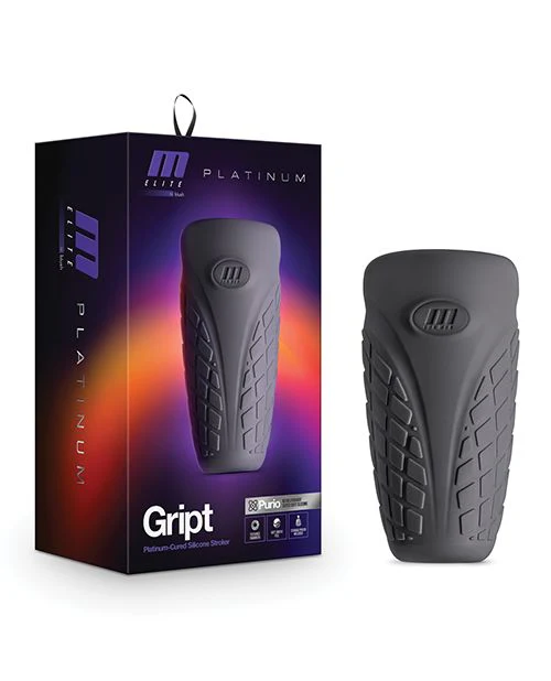 M-Elite Platinum Gript Silicone Stroker - Image 2