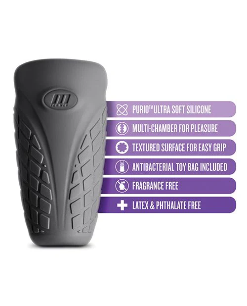 M-Elite Platinum Gript Silicone Stroker - Image 5