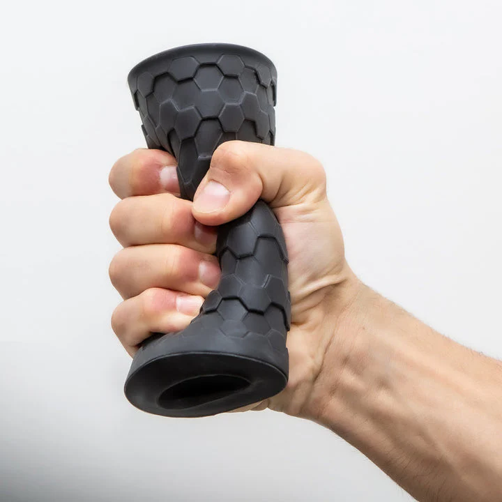 M-Elite Platinum Hekx Silicone Stroker - Image 4