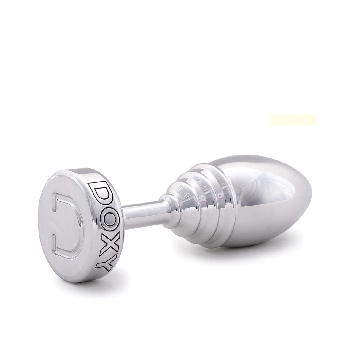 Doxy Ribbed Aluminum Butt Plug - Image 2