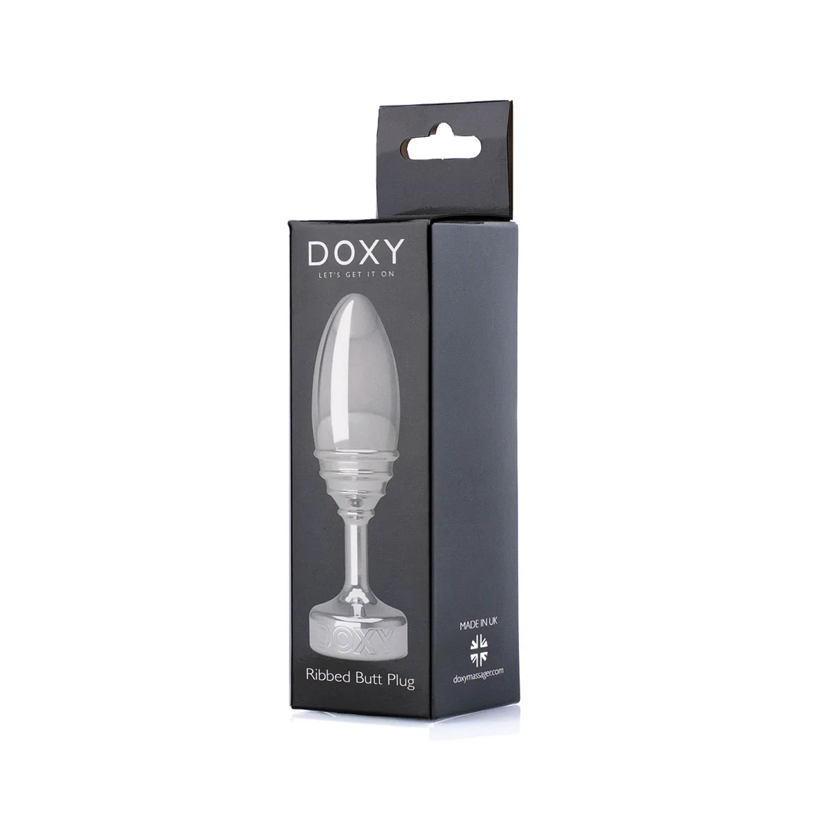 Doxy Ribbed Aluminum Butt Plug - Image 3