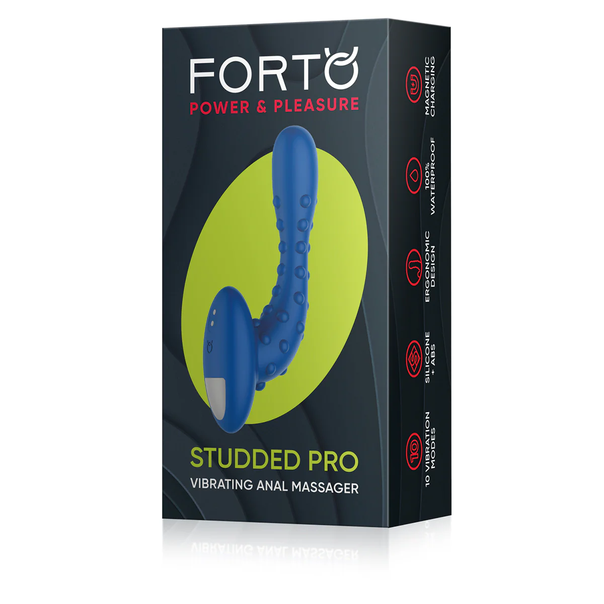 Forto Studded Vibrating Pro Plug - Image 3