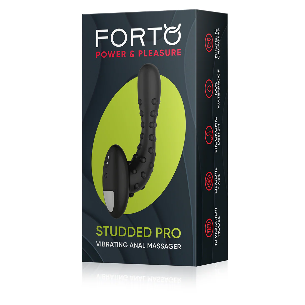 Forto Studded Vibrating Pro Plug - Image 5