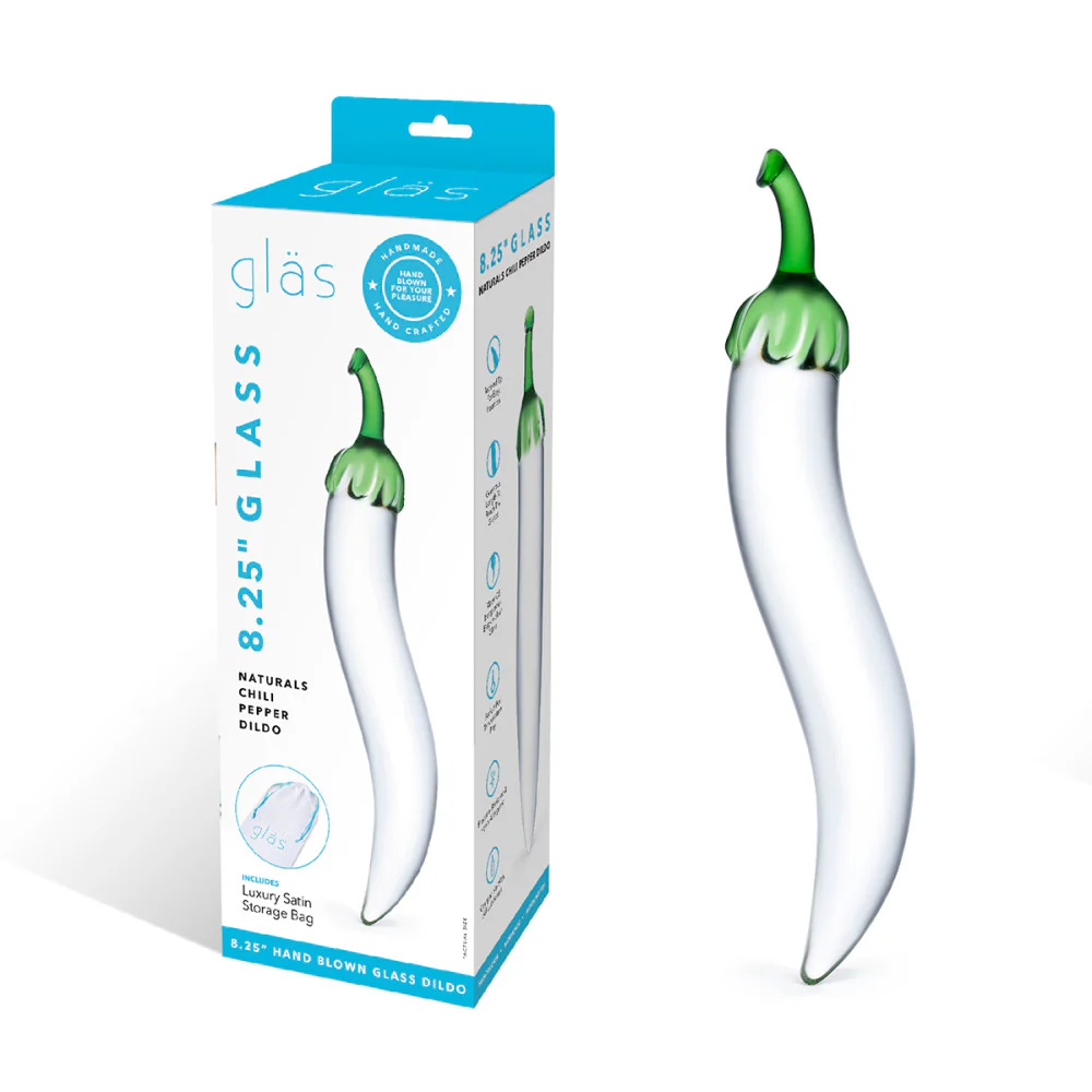 GLAS 8-Inch Chili Pepper Dildo - Image 3