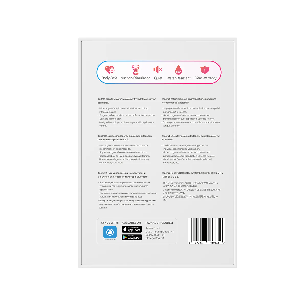 Lovense Tenera 2 App-Controlled Clitoral Suction Stimulator - Image 6