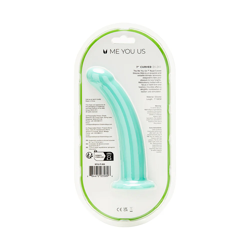 Me You Us 7 Inch Curved Silicone Dildo - Image 5