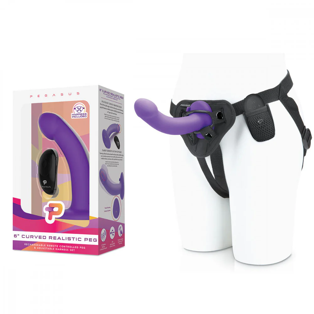 Pegasus 6" Curved Realistic Peg and Harness Set - Image 6
