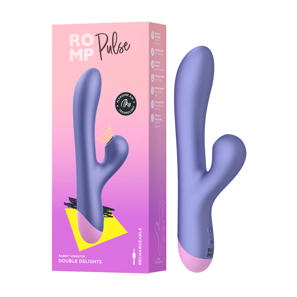 ROMP Pulse Pleasure Air Rabbit Vibrator - Image 5