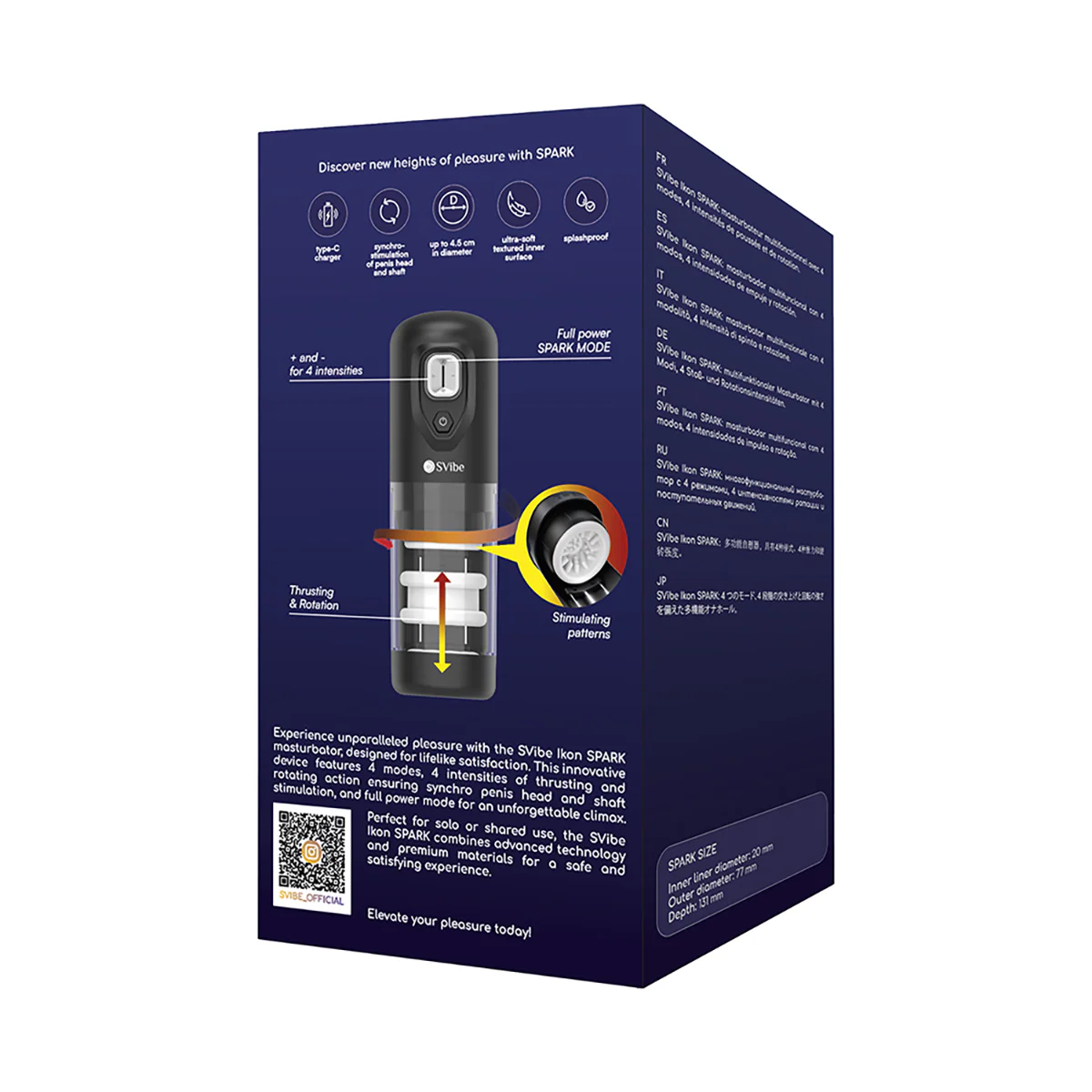 Snail Vibe Ikon SPARK Thrusting Rotating Masturbator - Image 7