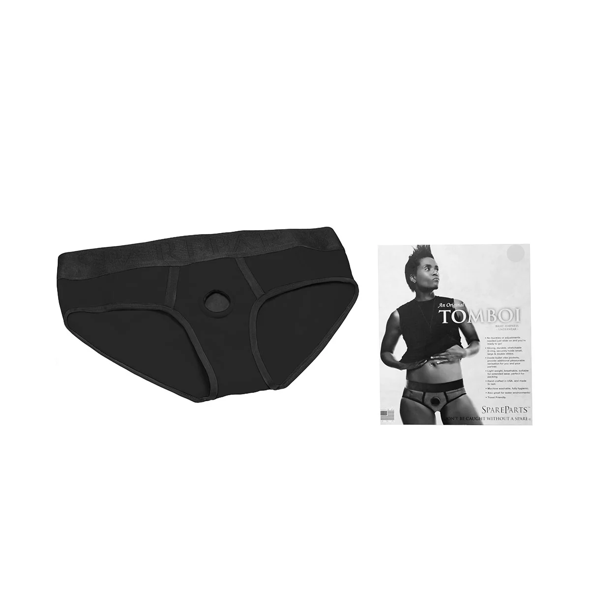 SpareParts Tomboi Nylon Harness Briefs - Image 5