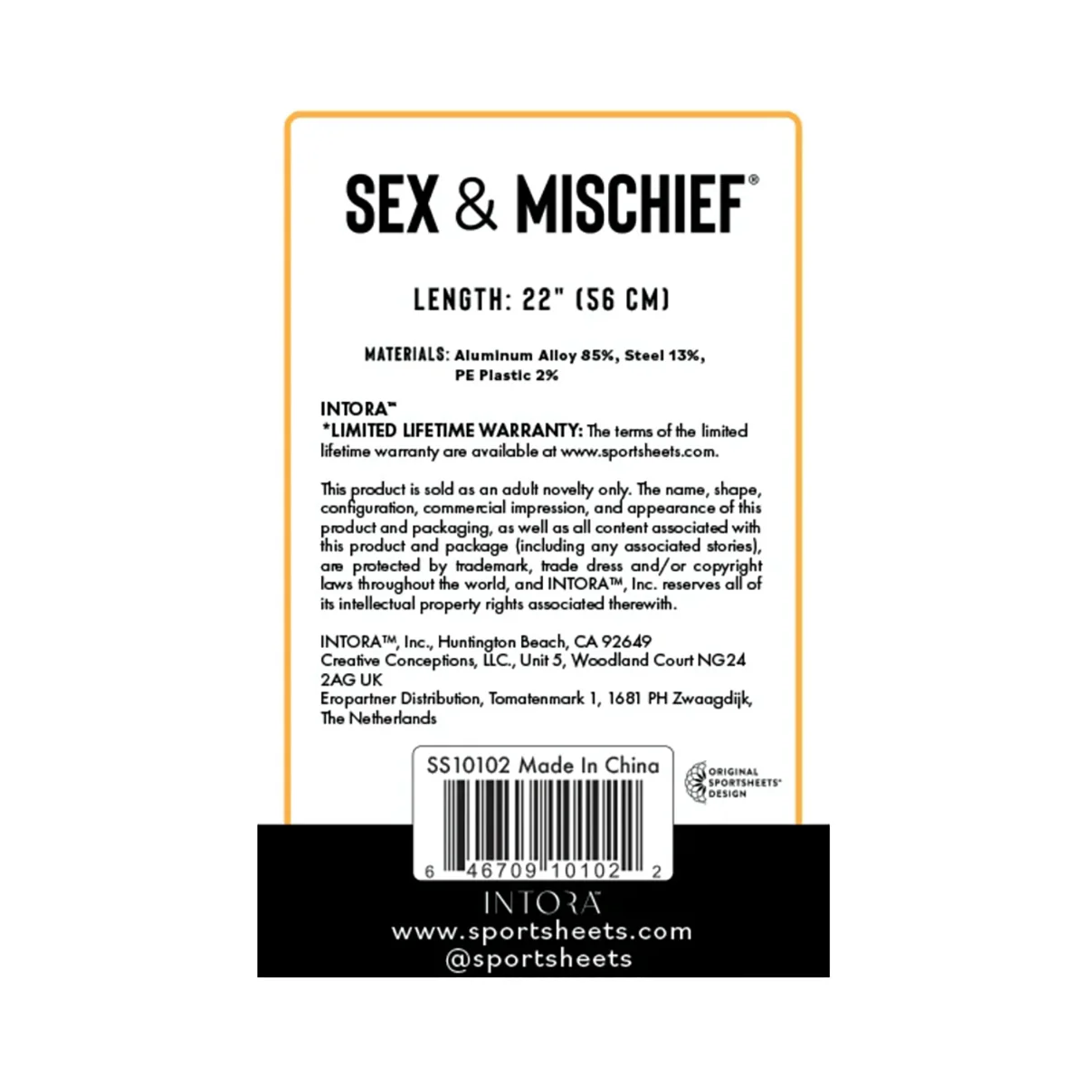 Sportsheets Sex & Mischief Lace Design Spreader Bar - Image 4