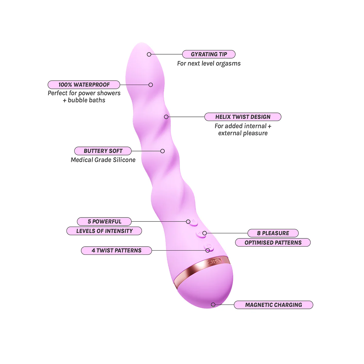 VUSH Siren Twist Vibrator - Image 3